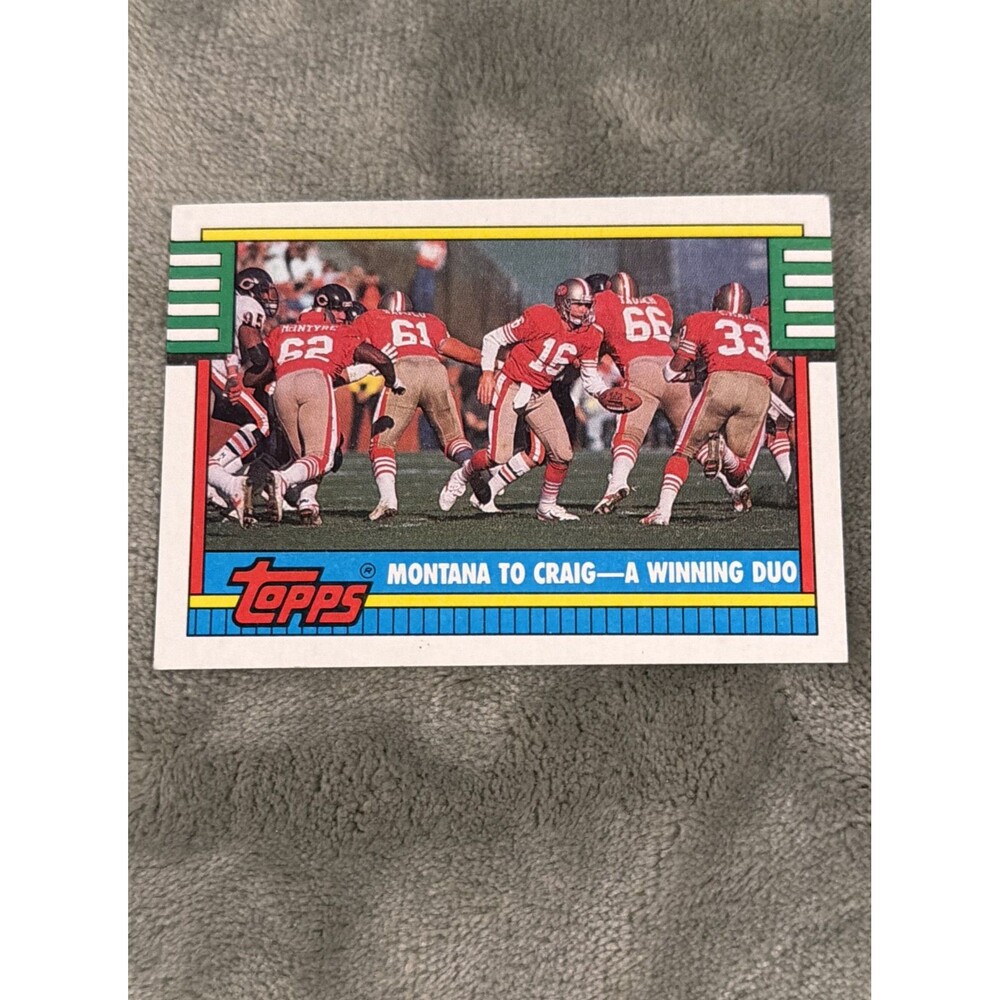 1990 Topps - Joe Montana, Roger Craig #515